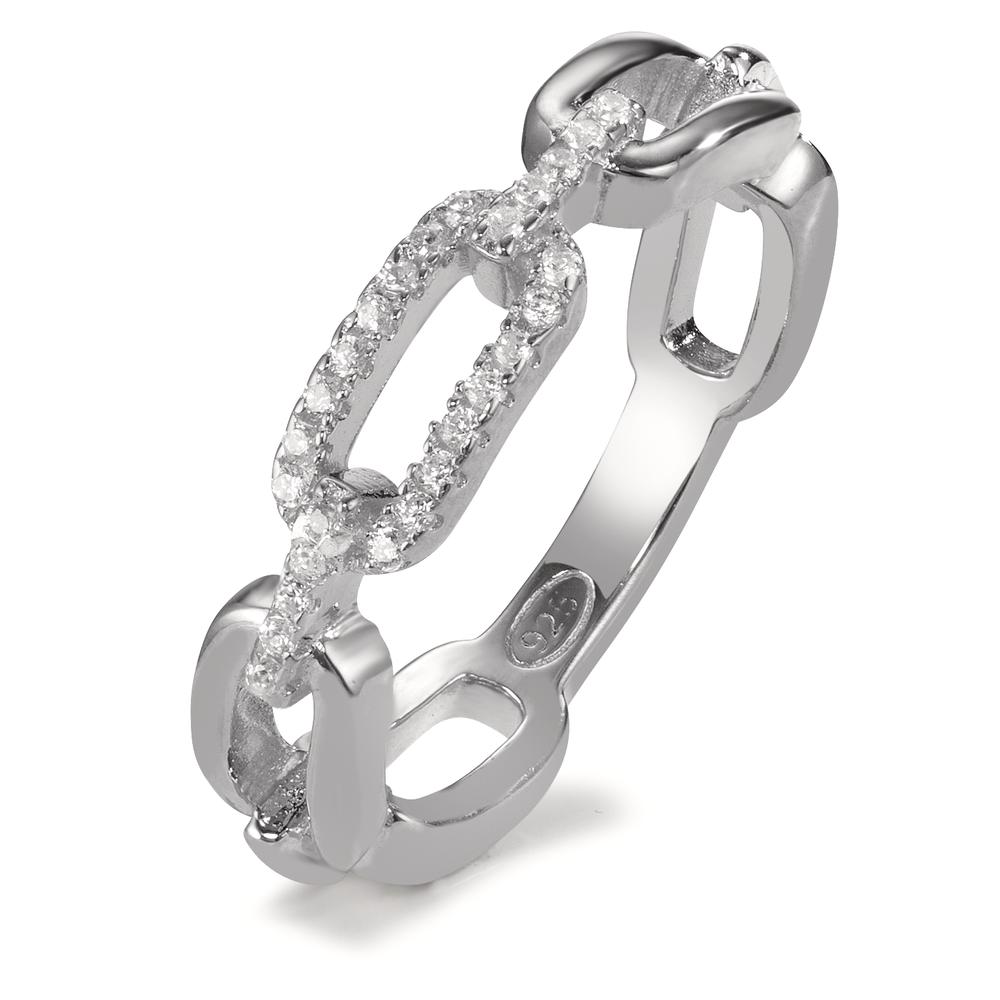 Bague Argent Zircone Rhodié-599687