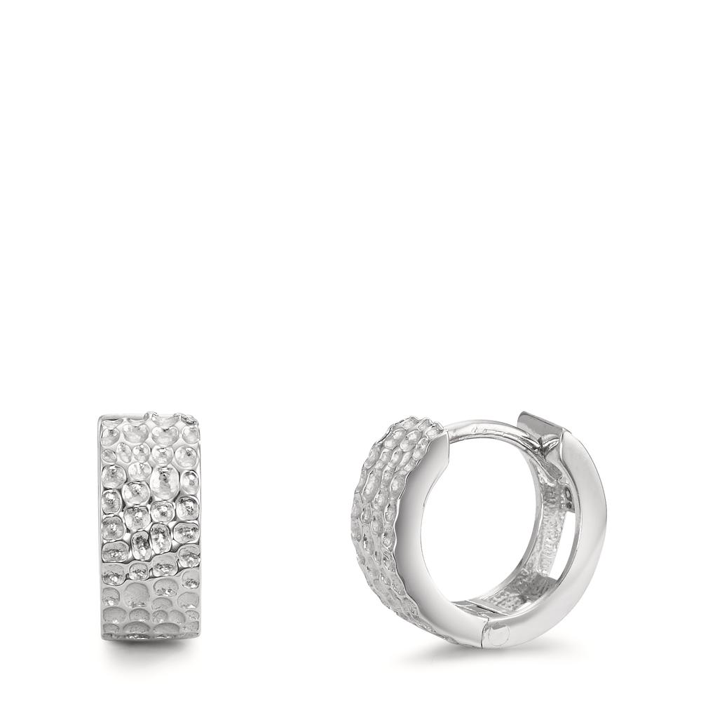 Créoles à charnières Argent Rhodié-599969