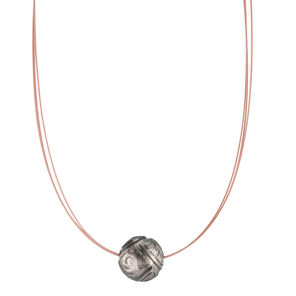 Collier Acier inoxydable PVD perle de Tahiti 10-12 mm 42 cm-600258