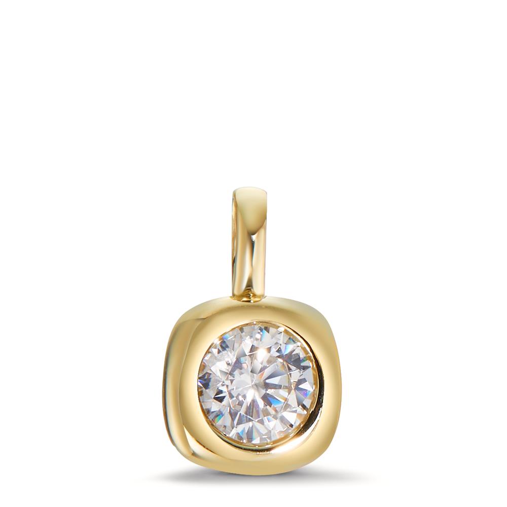 Pendentif Or jaune 9K Zircone-600315
