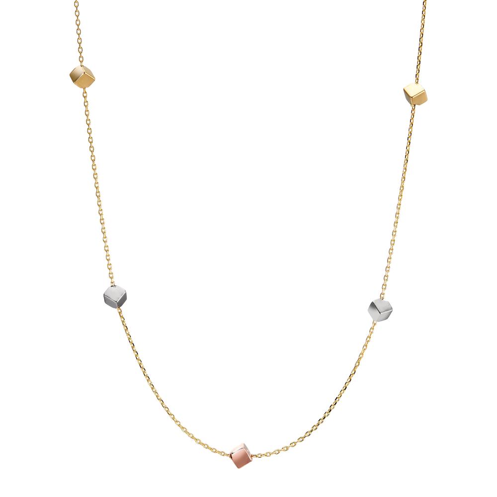 Collier Or jaune 14K, Or blanc 14K, Or rouge 14K Tricolore 45 cm Ø3 mm-600688