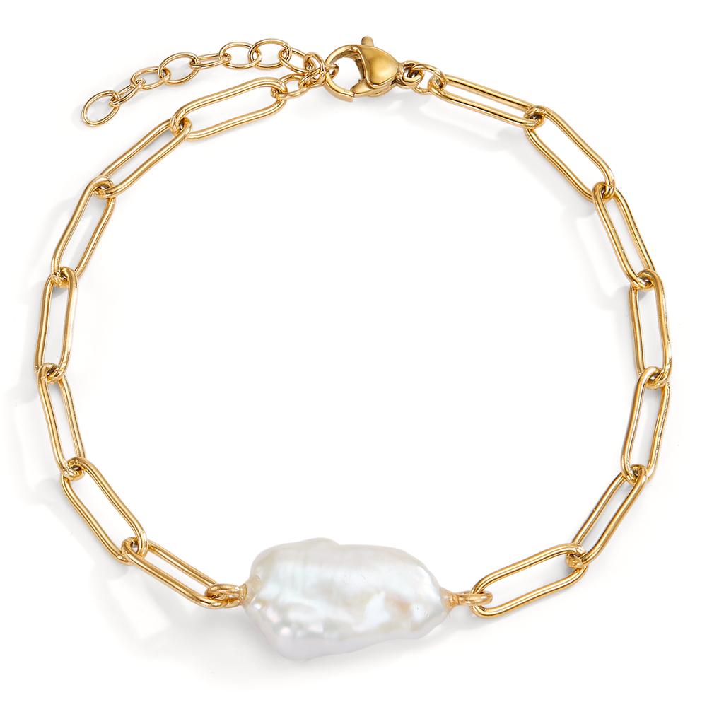 Bracelet Acier inoxydable perle d'eau douce 18.5-21.5 cm-600889