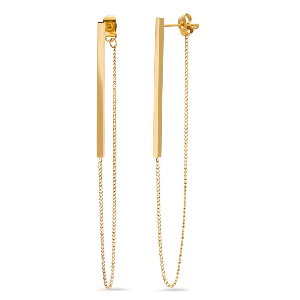 Pendant d'oreilles Acier inoxydable jaune PVD-600904
