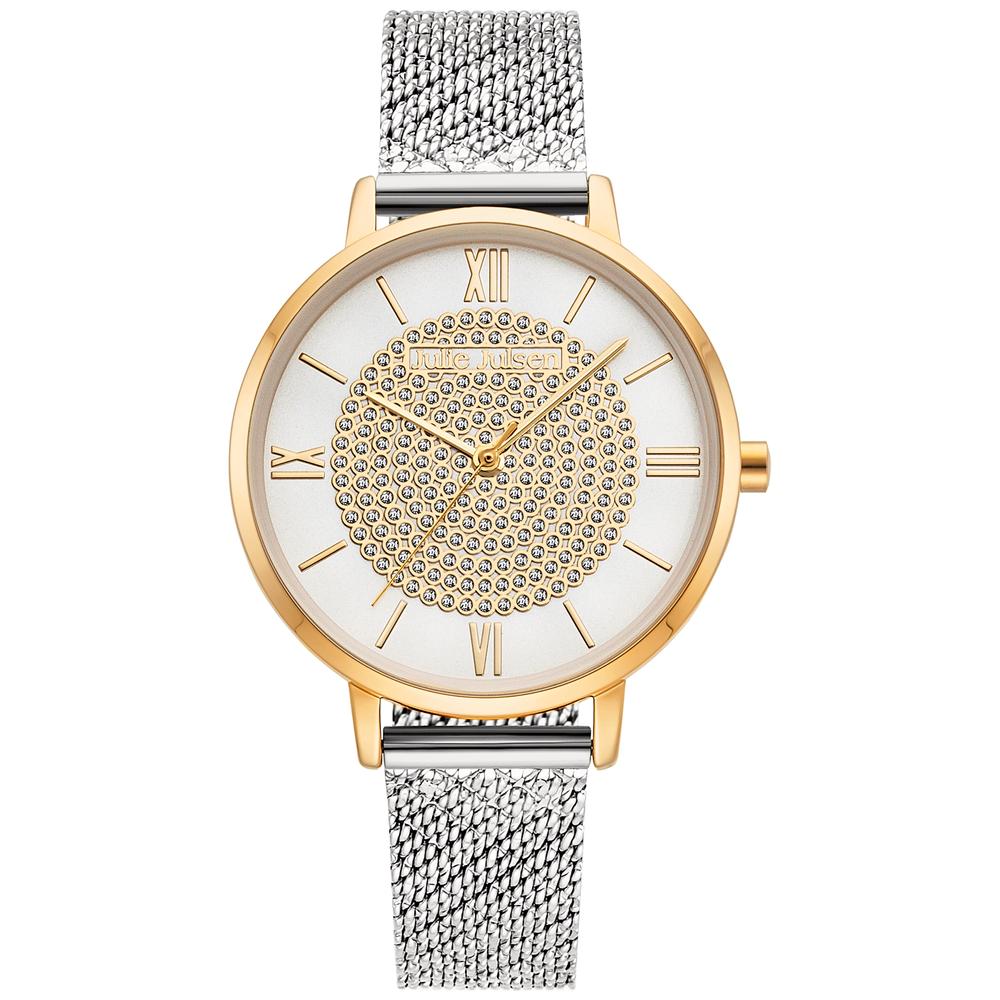 Montre Acier inoxydable, Métal nacre blanc Ø34 mm-600924