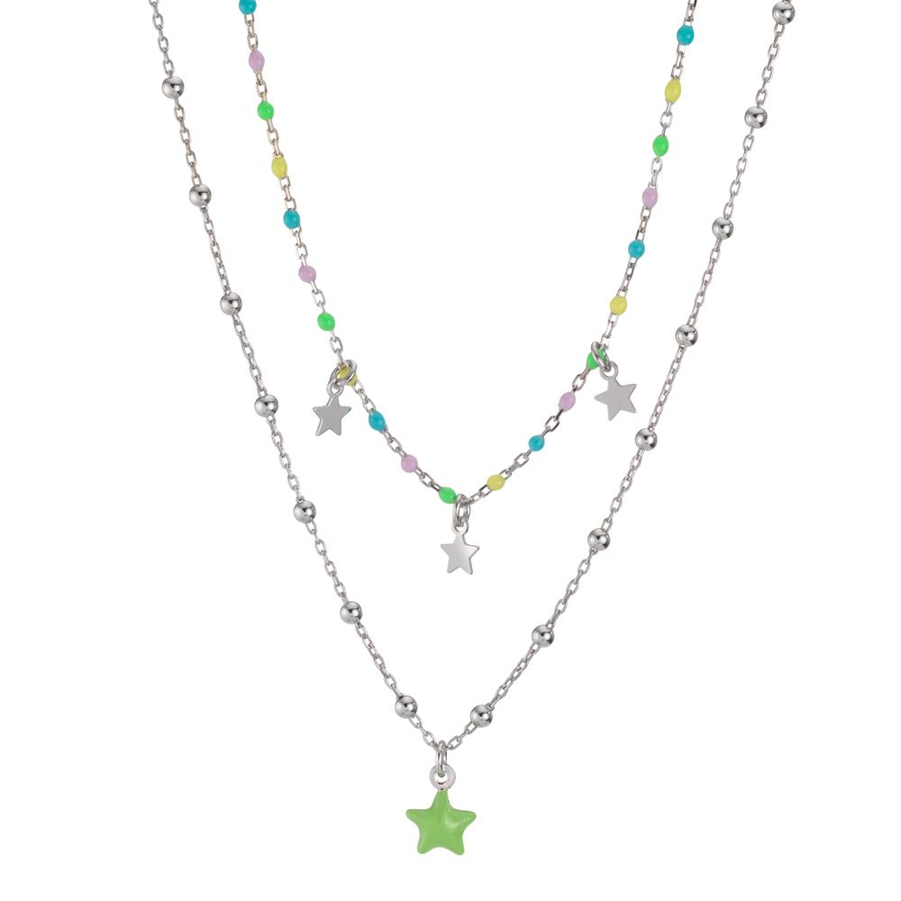 Collier Argent Rhodié Étoile 38-43 cm-601043