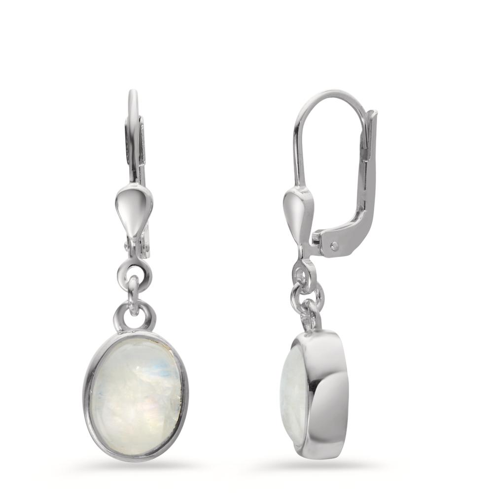 Ohrhänger Silber Mondstein 2 Steine Ø4.5 mm-601146