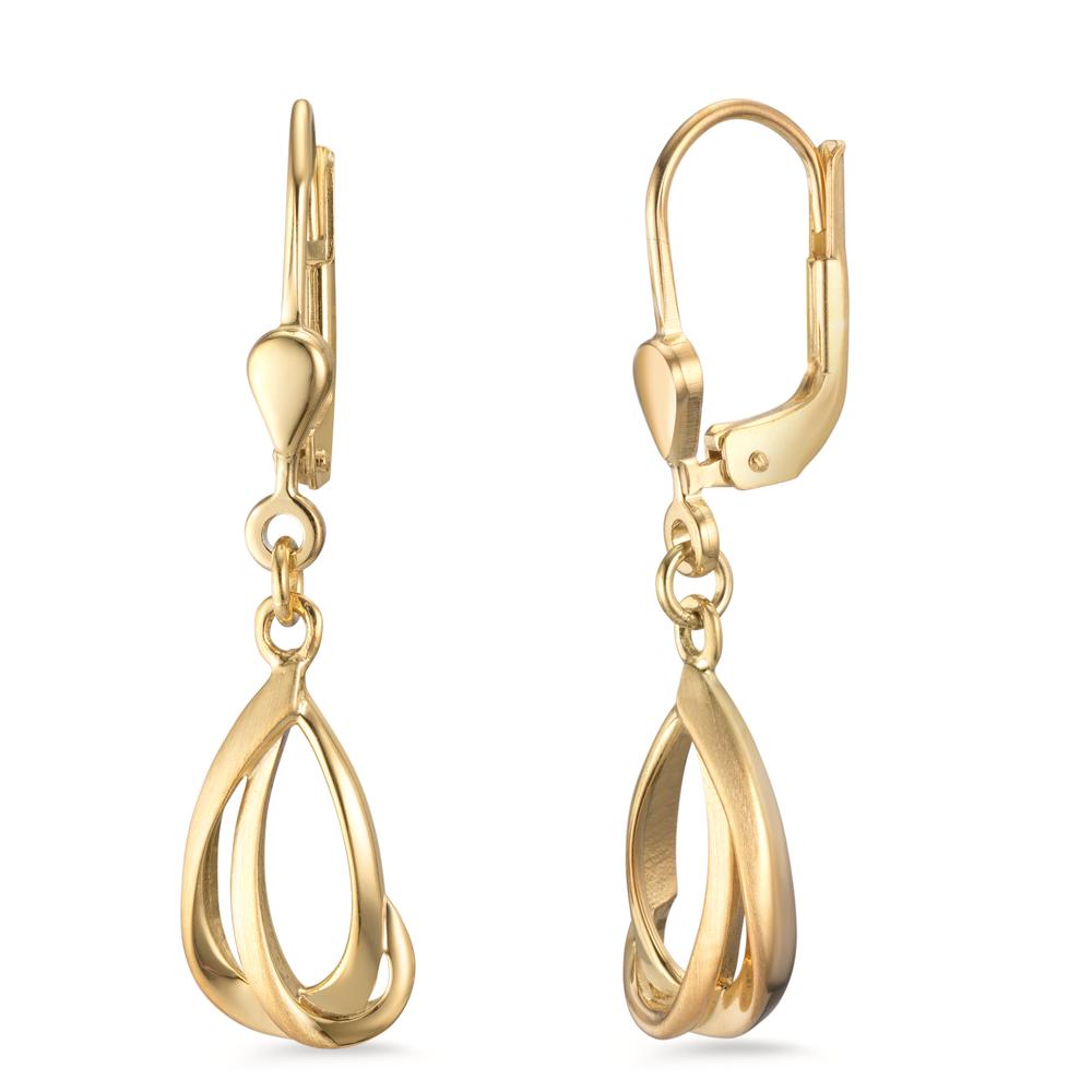 Pendant d'oreilles Argent jaune Plaqué or-601223