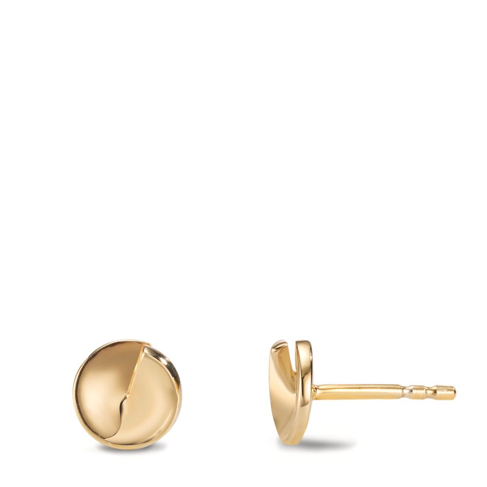 Clous d'oreilles Argent jaune Plaqué or Ø7 mm-601225