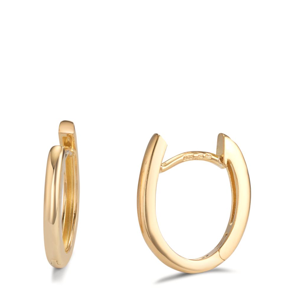 Créoles à charnières Argent jaune Plaqué or-601239