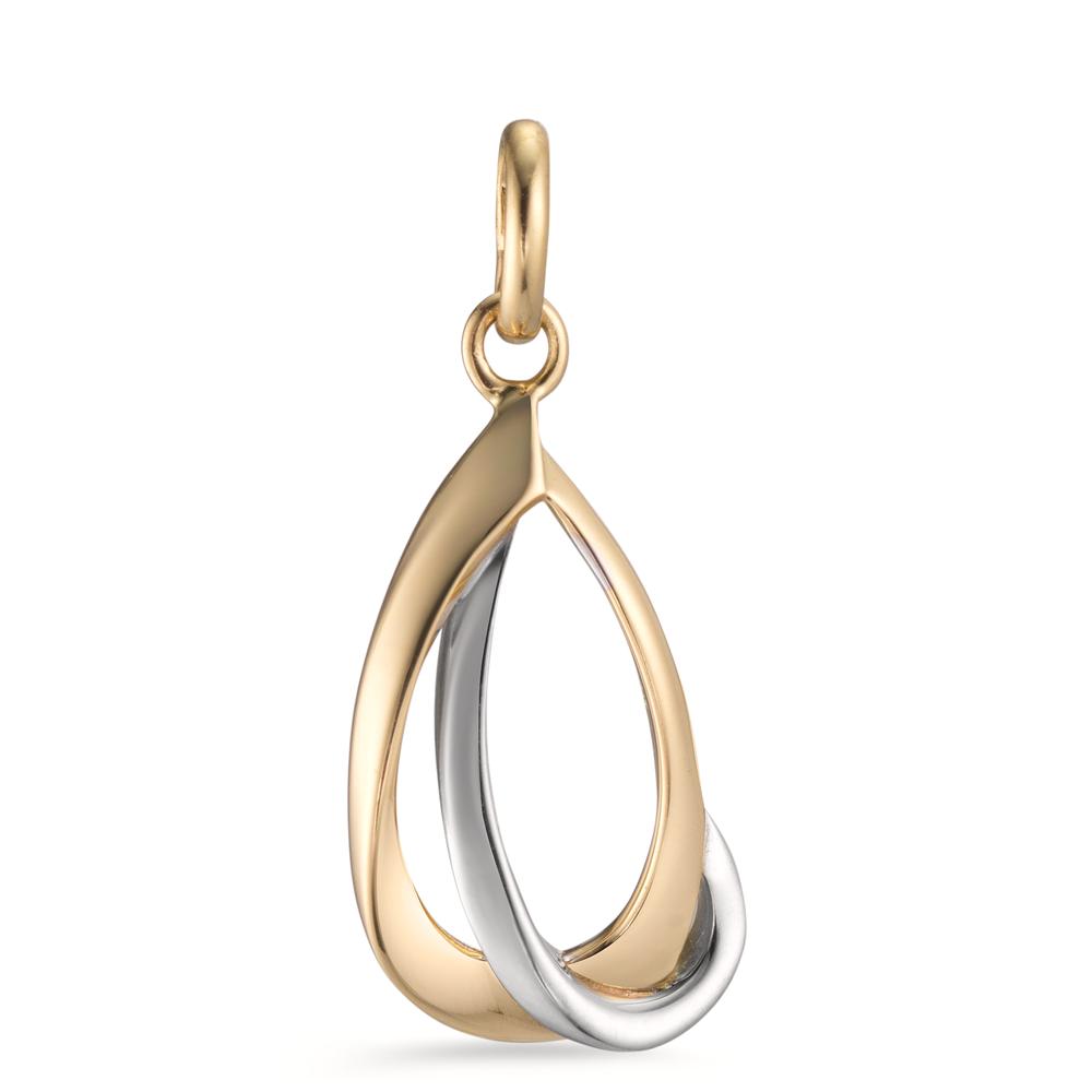 Pendentif Or jaune 18K Bicolore-601284