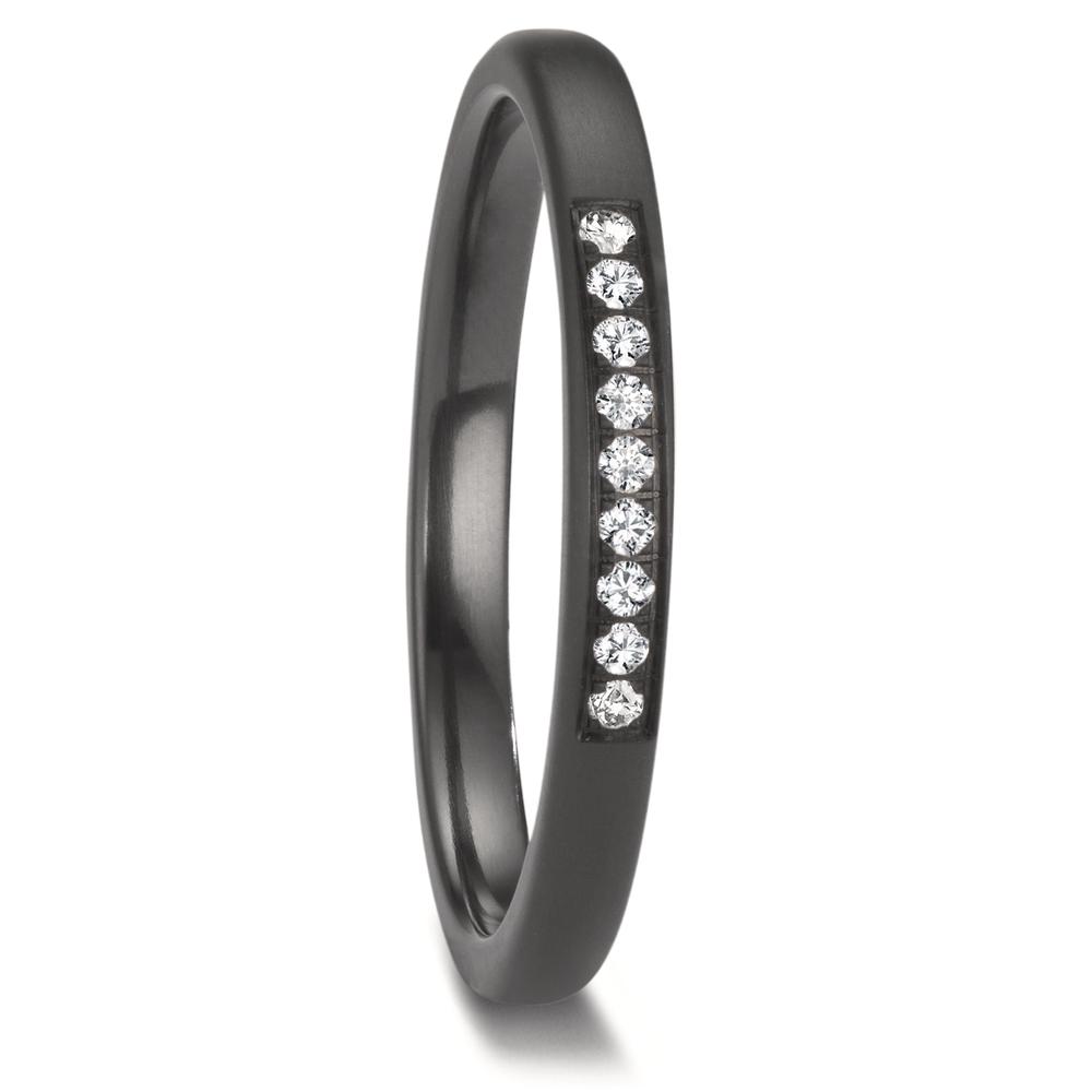 Alliance Zirconium Diamant 0.09 ct, 9 Pierres, w-si-601674