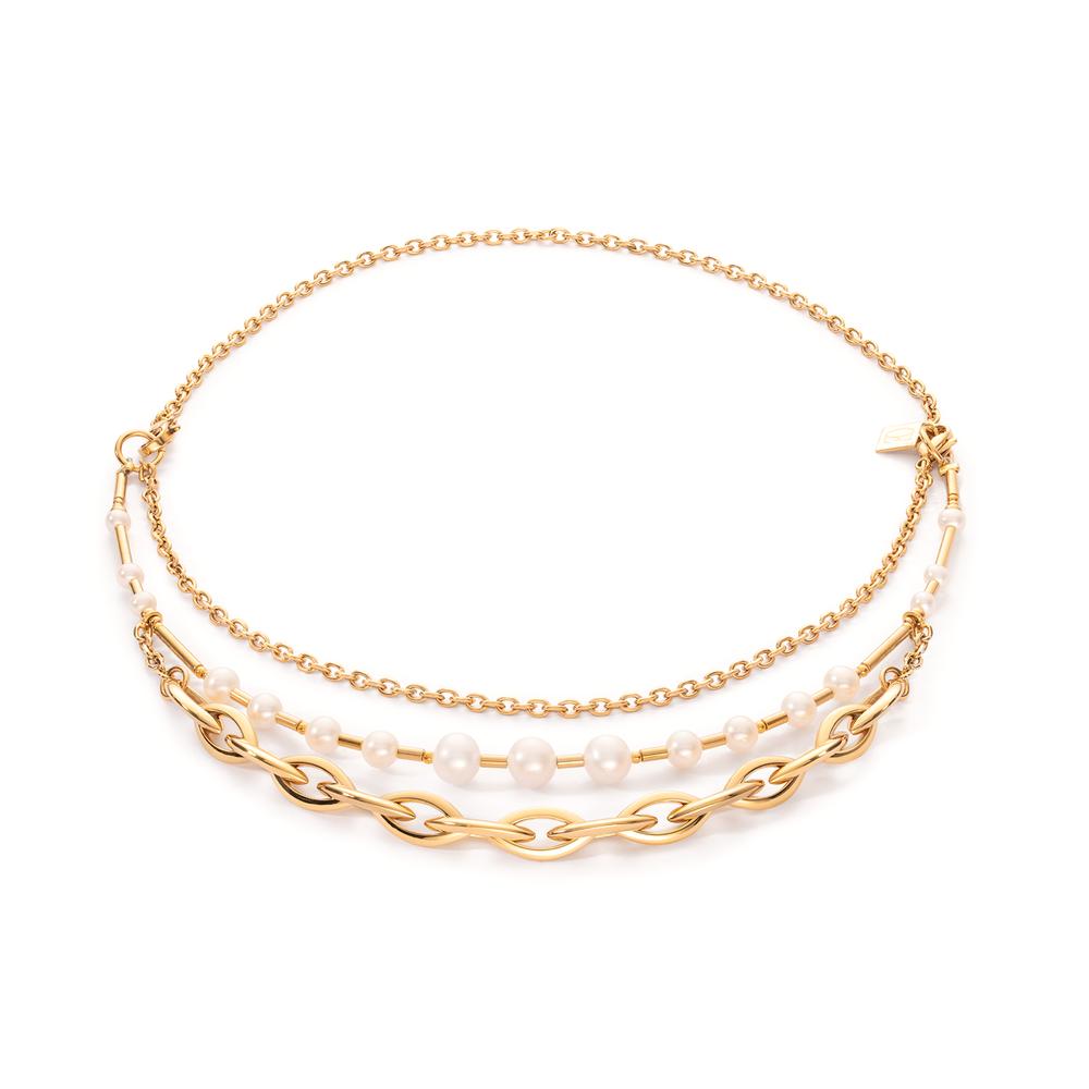 Collier Acier inoxydable jaune PVD 68 cm-601715