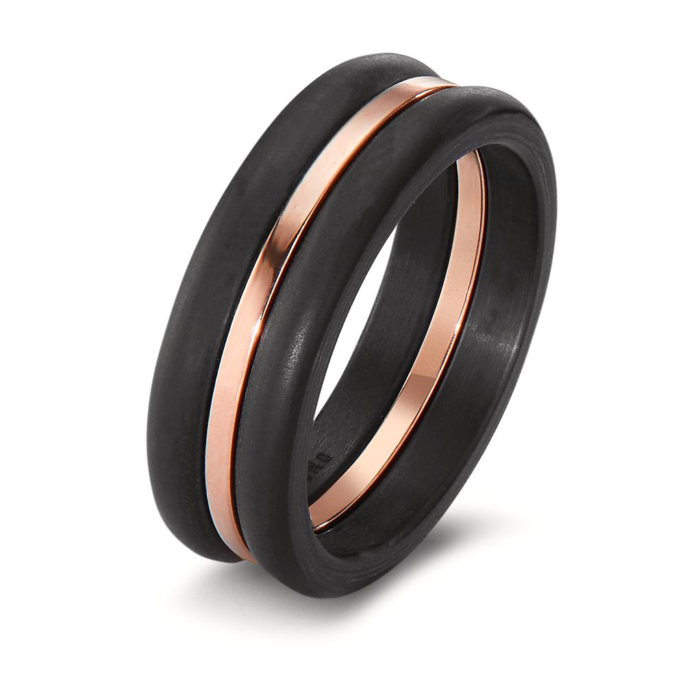 Bague Carbone, Or rouge 18K-601840