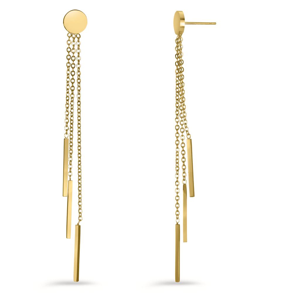 Pendant d'oreilles Acier inoxydable jaune PVD-601909