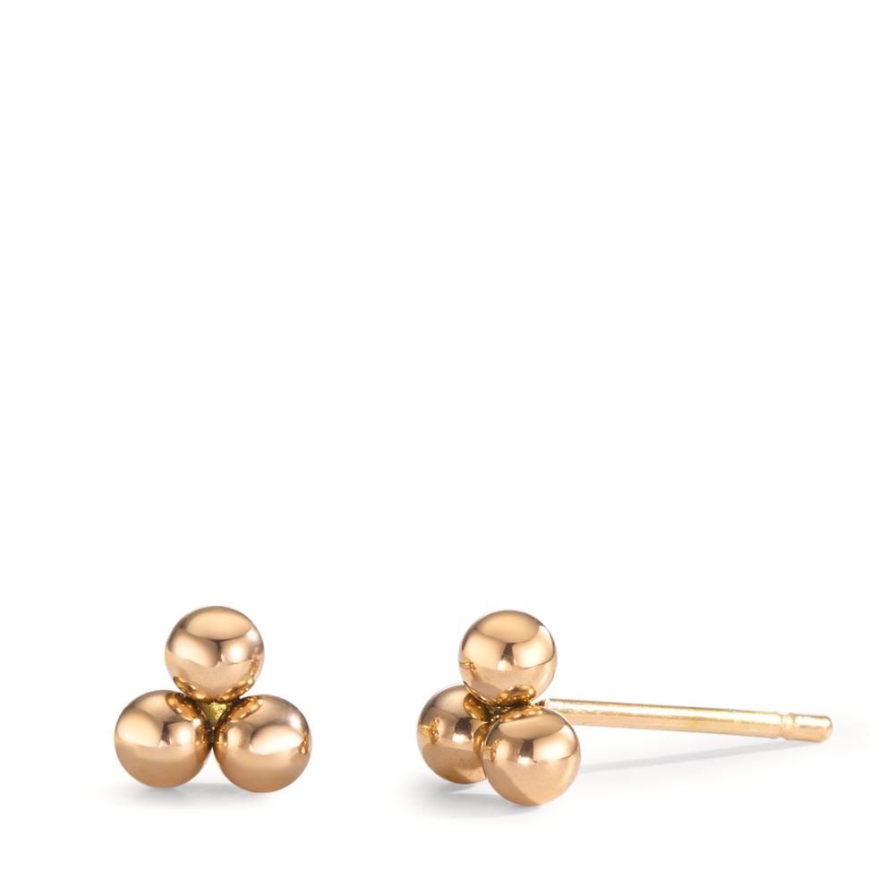 Clous d'oreilles Acier inoxydable jaune PVD Ø5 mm-601921