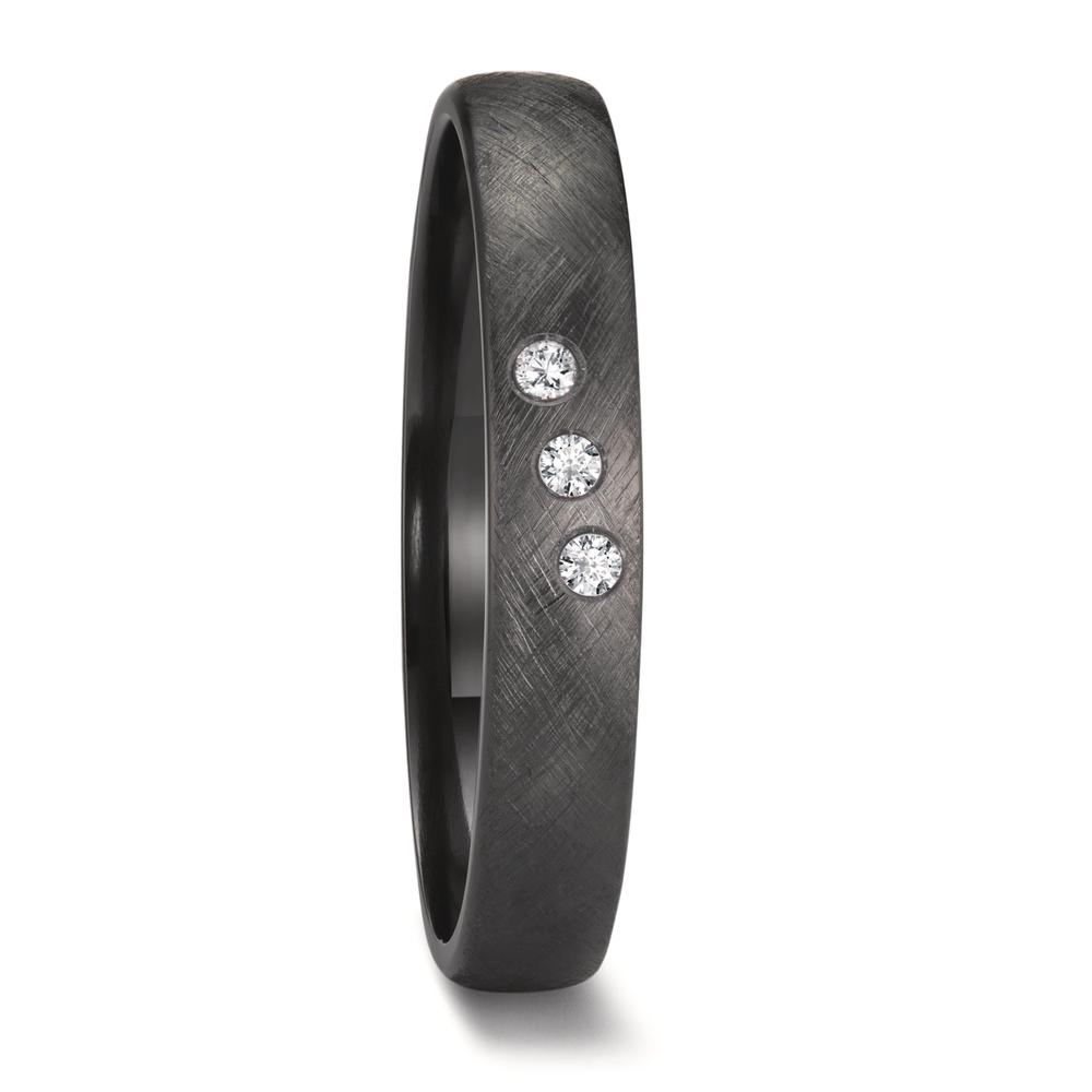 Alliance Zirconium Diamant 0.06 ct, 3 Pierres, w-si-601963