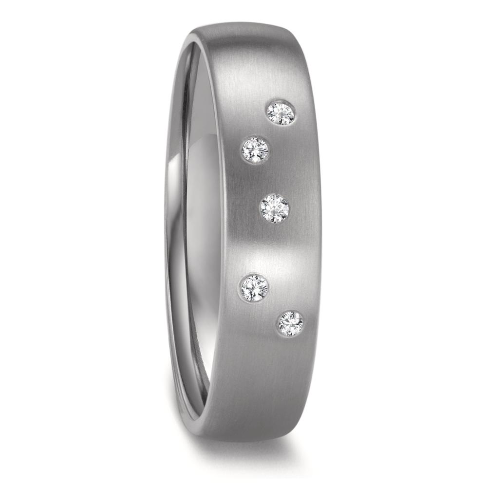 Alliance Zirconium Diamant 0.05 ct, 5 Pierres, w-si-601970