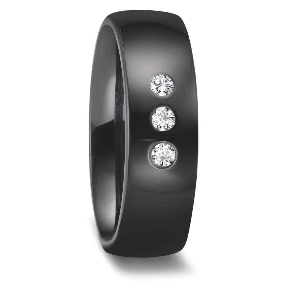 Alliance Zirconium Diamant 0.09 ct, 3 Pierres, w-si-601975