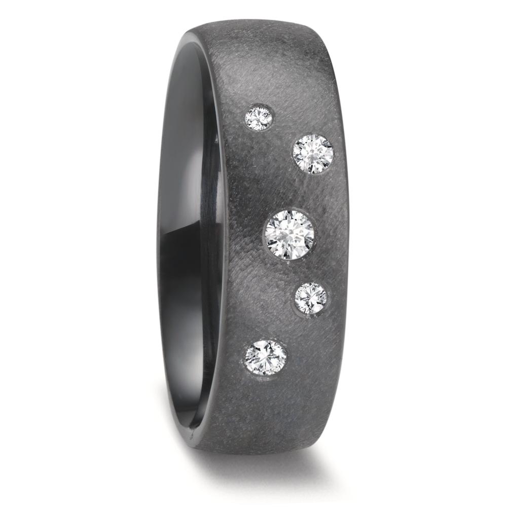 Alliance Zirconium Diamant 0.15 ct, 5 Pierres, w-si-601979