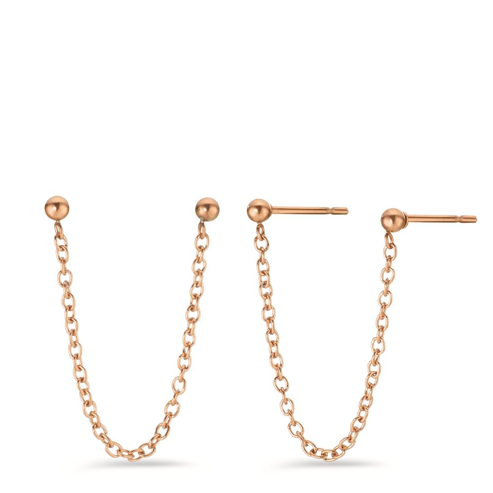 Pendant d'oreilles Acier inoxydable rosé PVD-602327