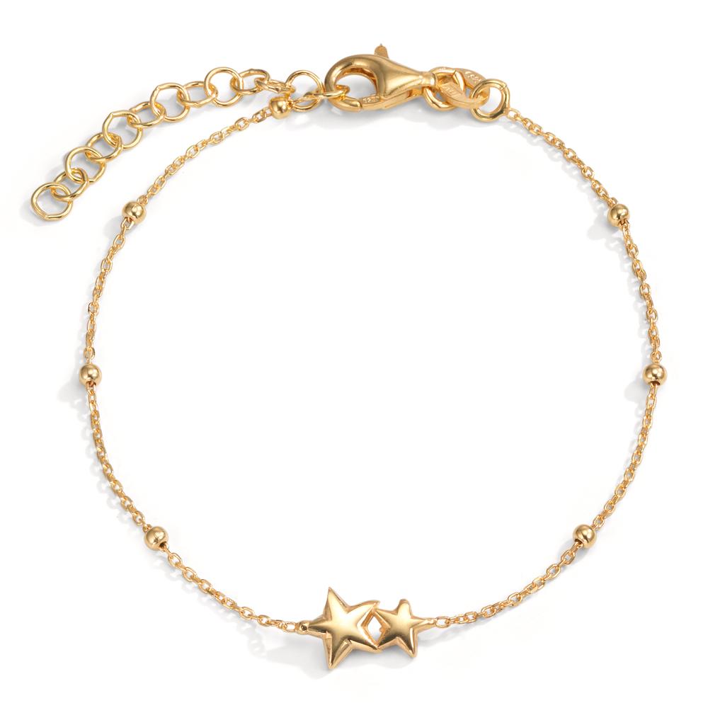 Bracelet Argent jaune Plaqué or Étoile 16-19 cm-602458