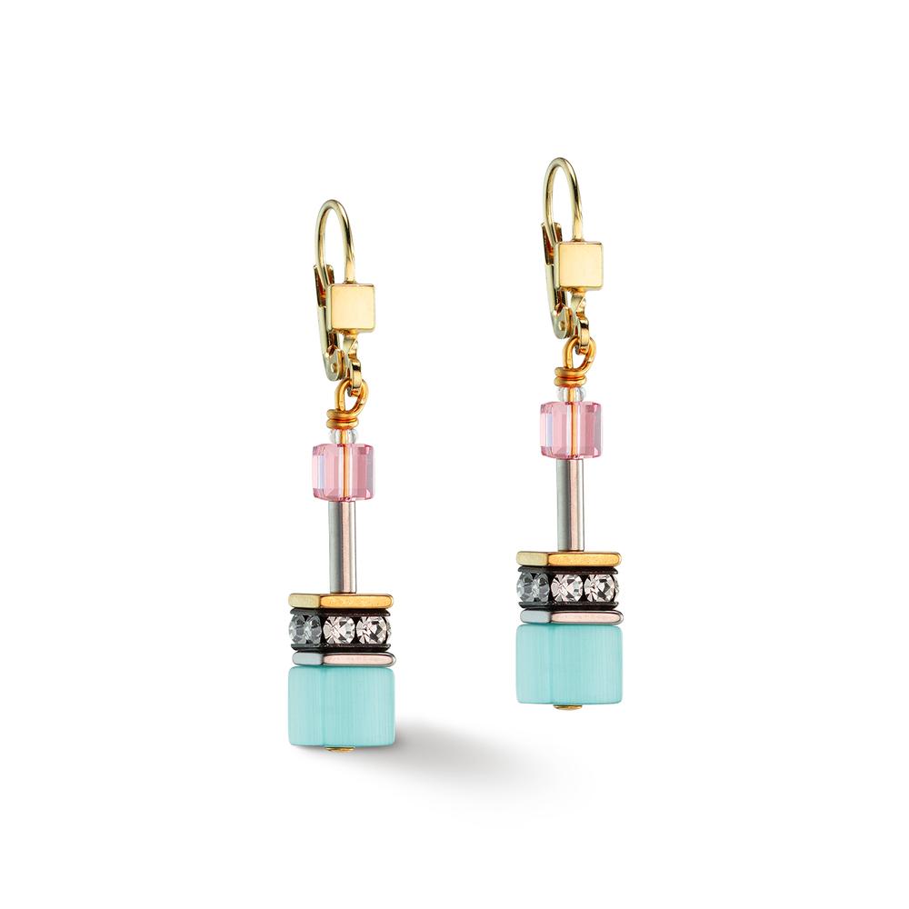 Pendant d'oreilles Acier inoxydable jaune PVD-602499