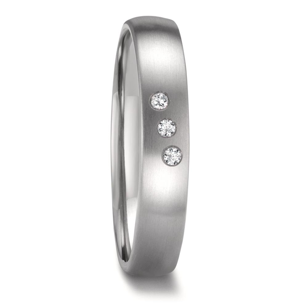 Alliance Zirconium Diamant 0.06 ct, 3 Pierres, w-si-602555