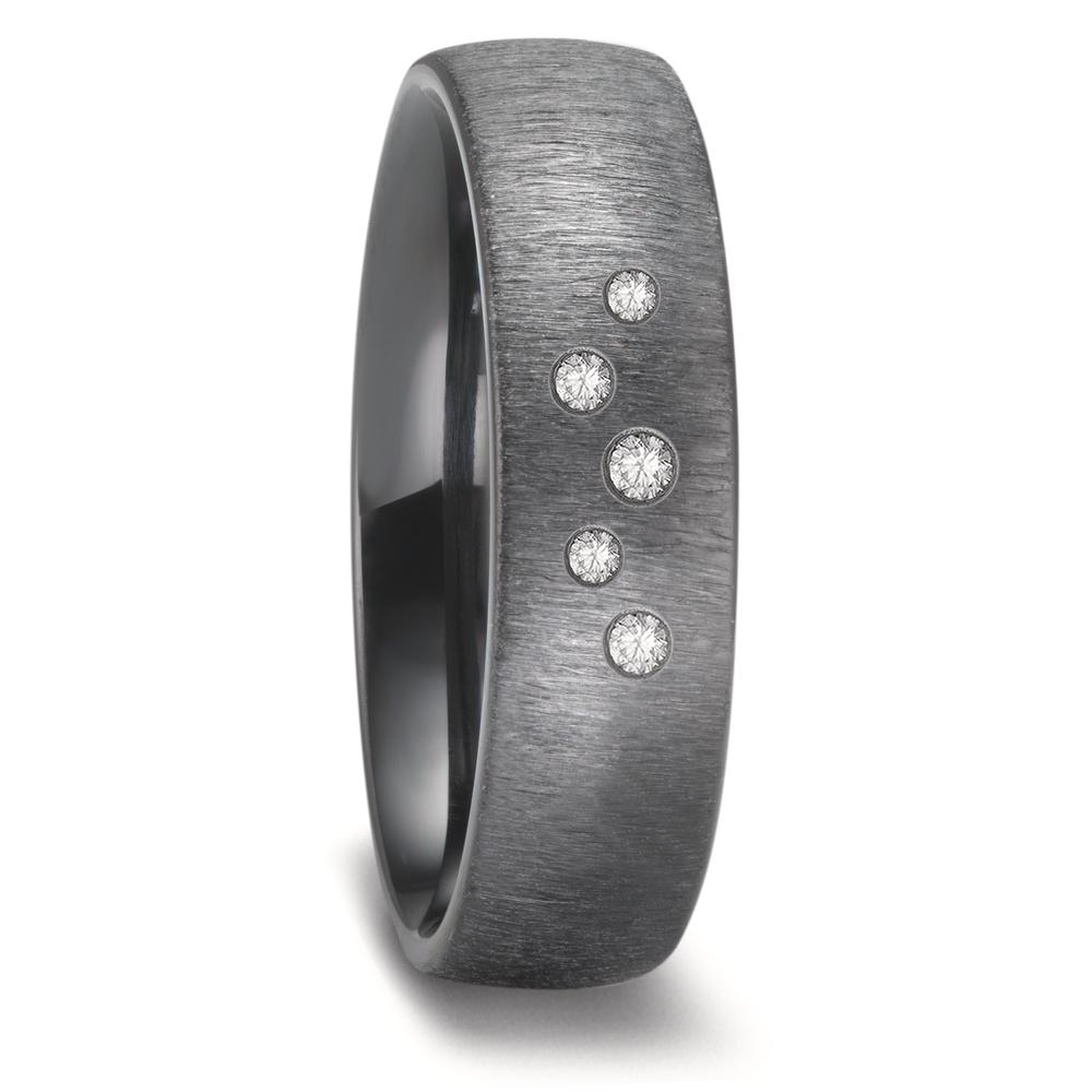 Alliance Zirconium Diamant 0.09 ct, 5 Pierres, w-si-602569