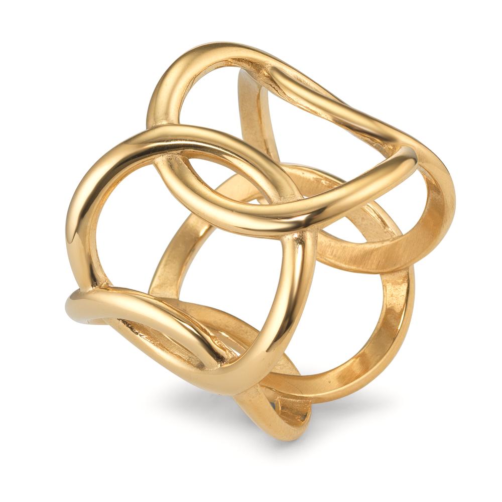 Bague Acier inoxydable jaune PVD-602611
