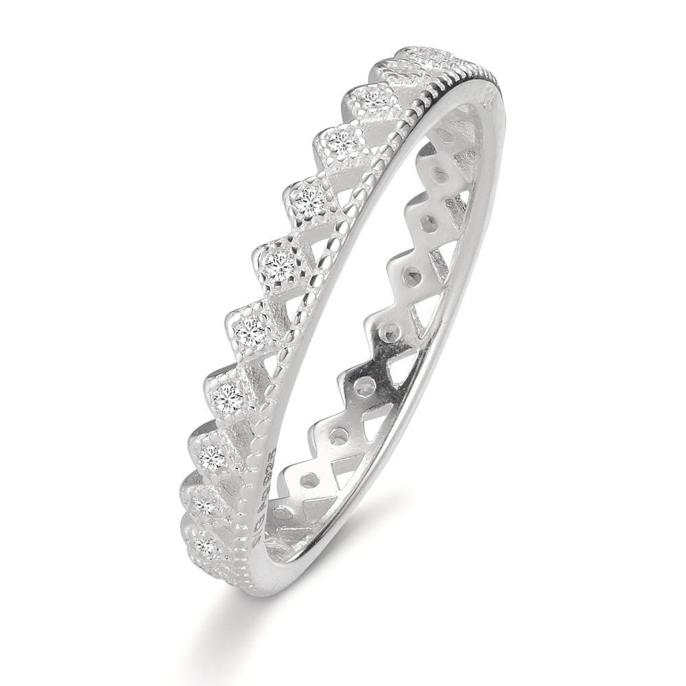 Bague à superposer Argent Zircone-602730