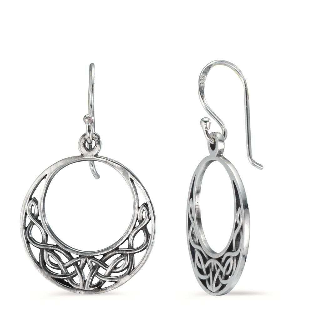 Pendant d'oreilles Argent Patinée Ø20 mm-602739