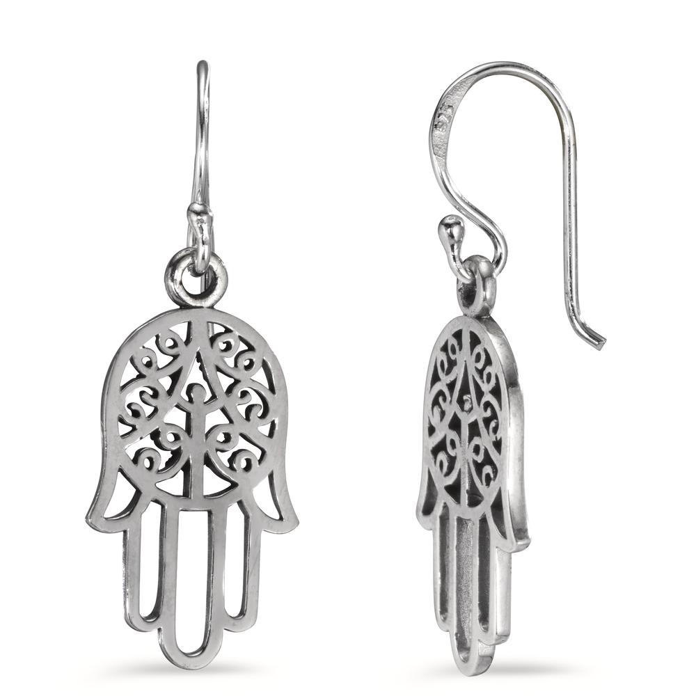Pendant d'oreilles Argent Patinée Fatima-602740