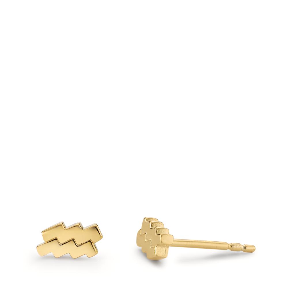 Clous d'oreilles Argent jaune Plaqué or-602812