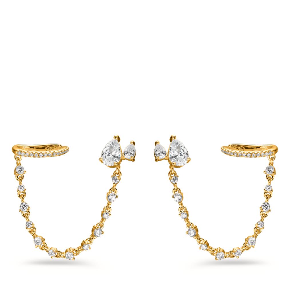 Boucles d'oreilles Argent jaune Plaqué or Ø10 mm-602842