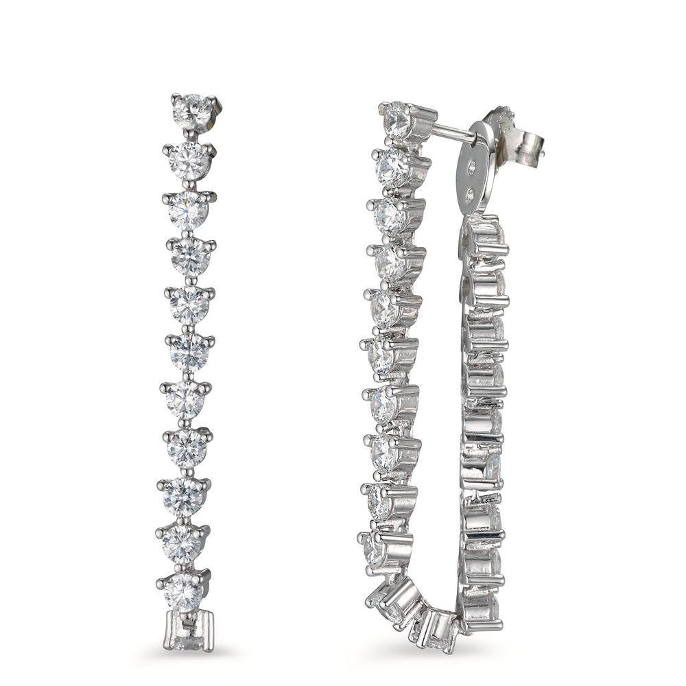 Pendant d'oreilles Argent Zircone 42 Pierres Rhodié-602843