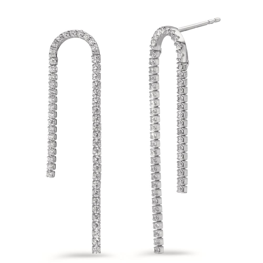 Pendant d'oreilles Argent Zircone 100 Pierres Rhodié-602879