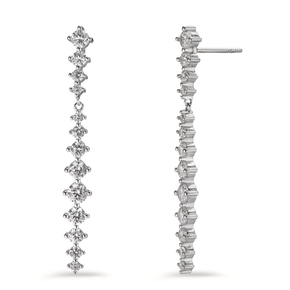 Pendant d'oreilles Argent Zircone 26 Pierres Rhodié-602882