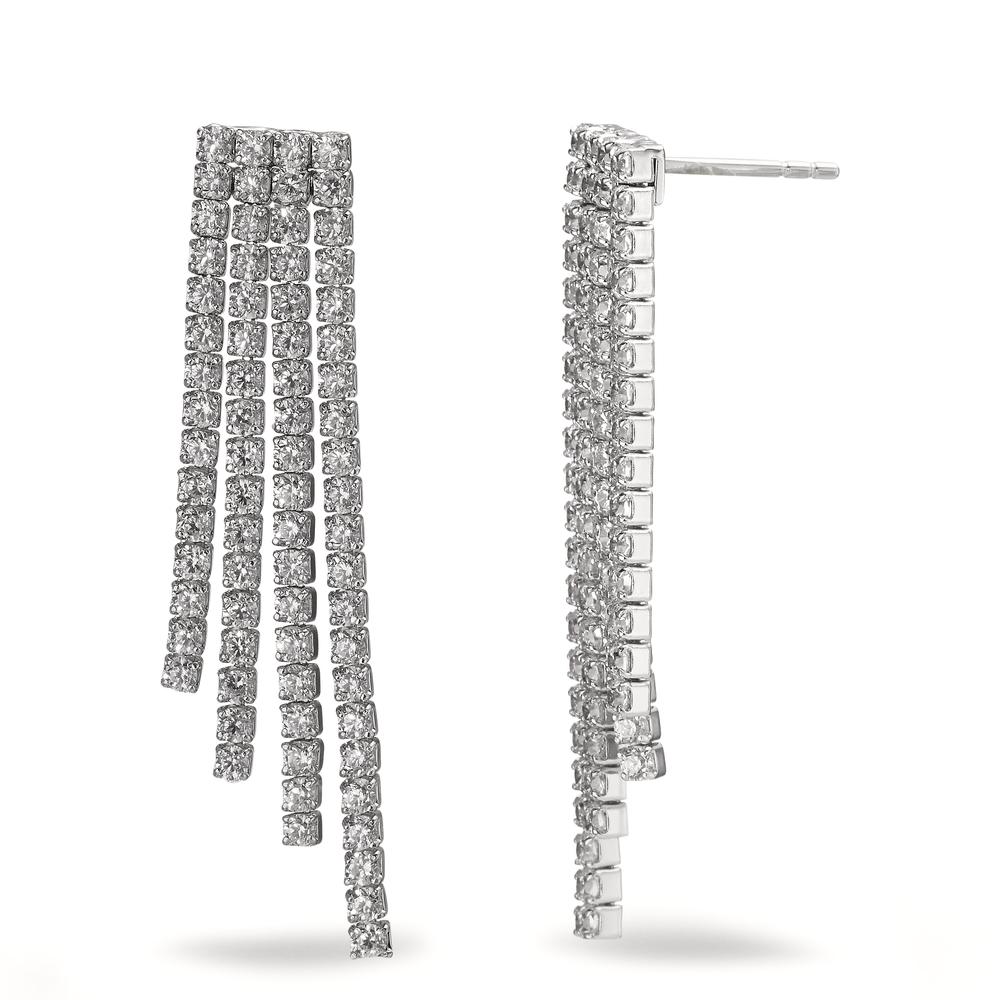 Pendant d'oreilles Argent Zircone Rhodié-602903