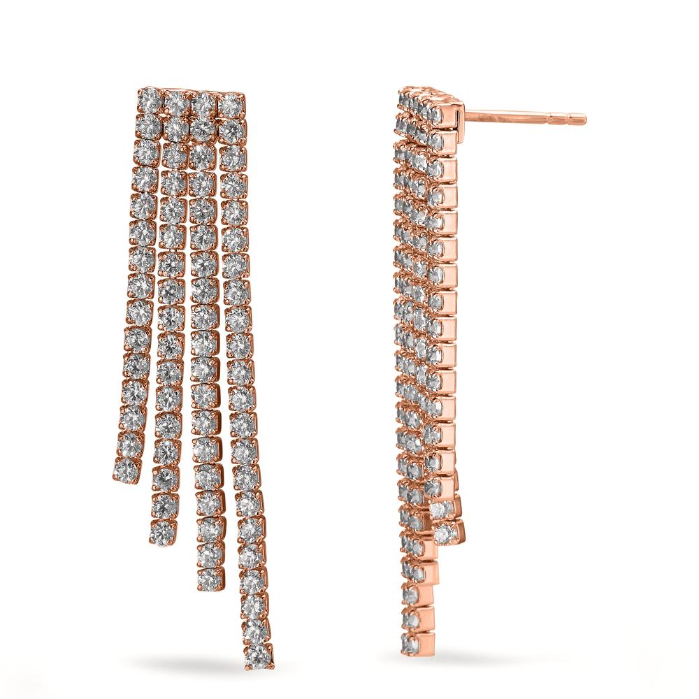 Pendant d'oreilles Argent Zircone rosé Plaqué or-602904