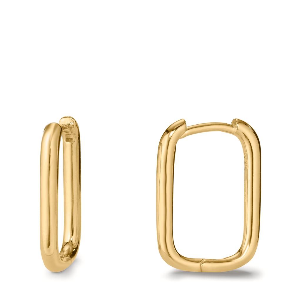 Créoles à charnières Argent jaune Plaqué or-603023