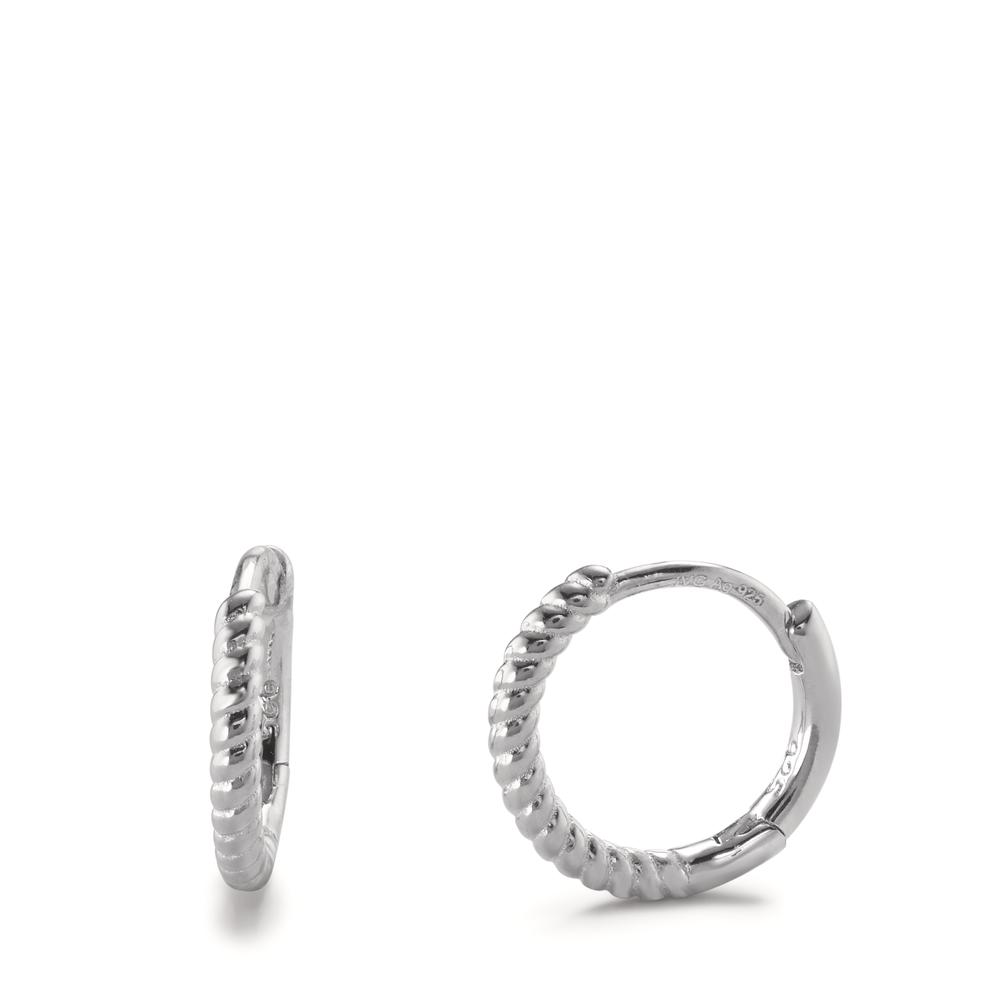 Créoles à charnières Argent Rhodié-603048