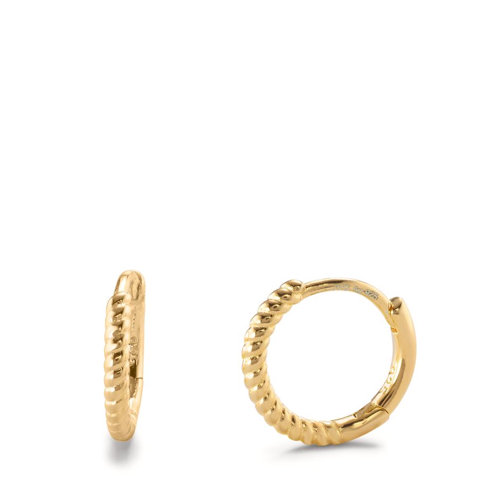 Créoles à charnières Argent jaune Plaqué or-603050