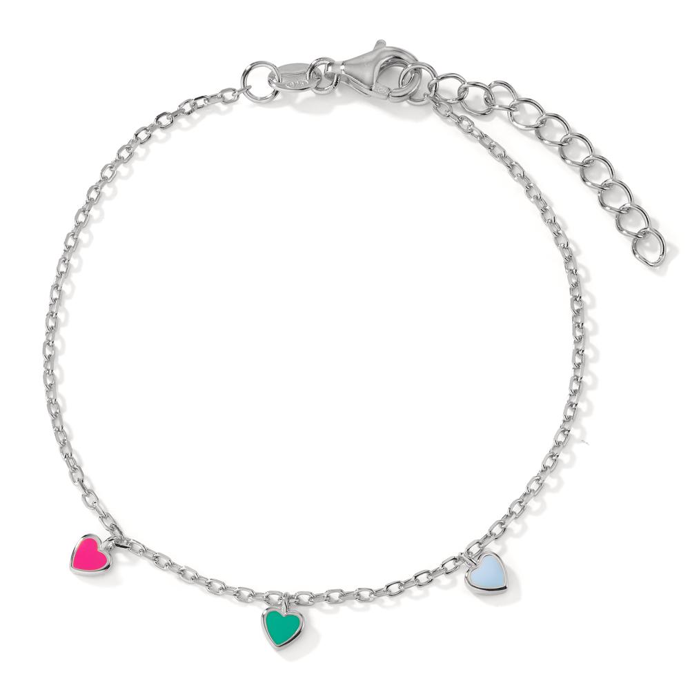 Bracelet Argent Rhodié Coeur 16-19 cm-603224