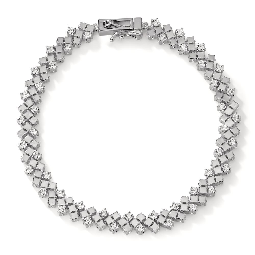 Bracelet Argent Zircone Rhodié 18.5 cm-603260