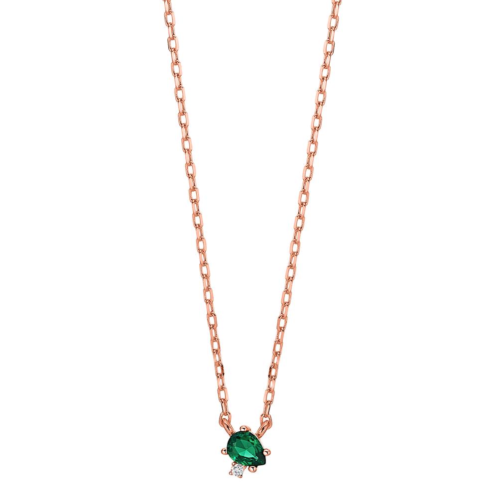 Collier Argent rosé Plaqué or 35-43 cm-603298