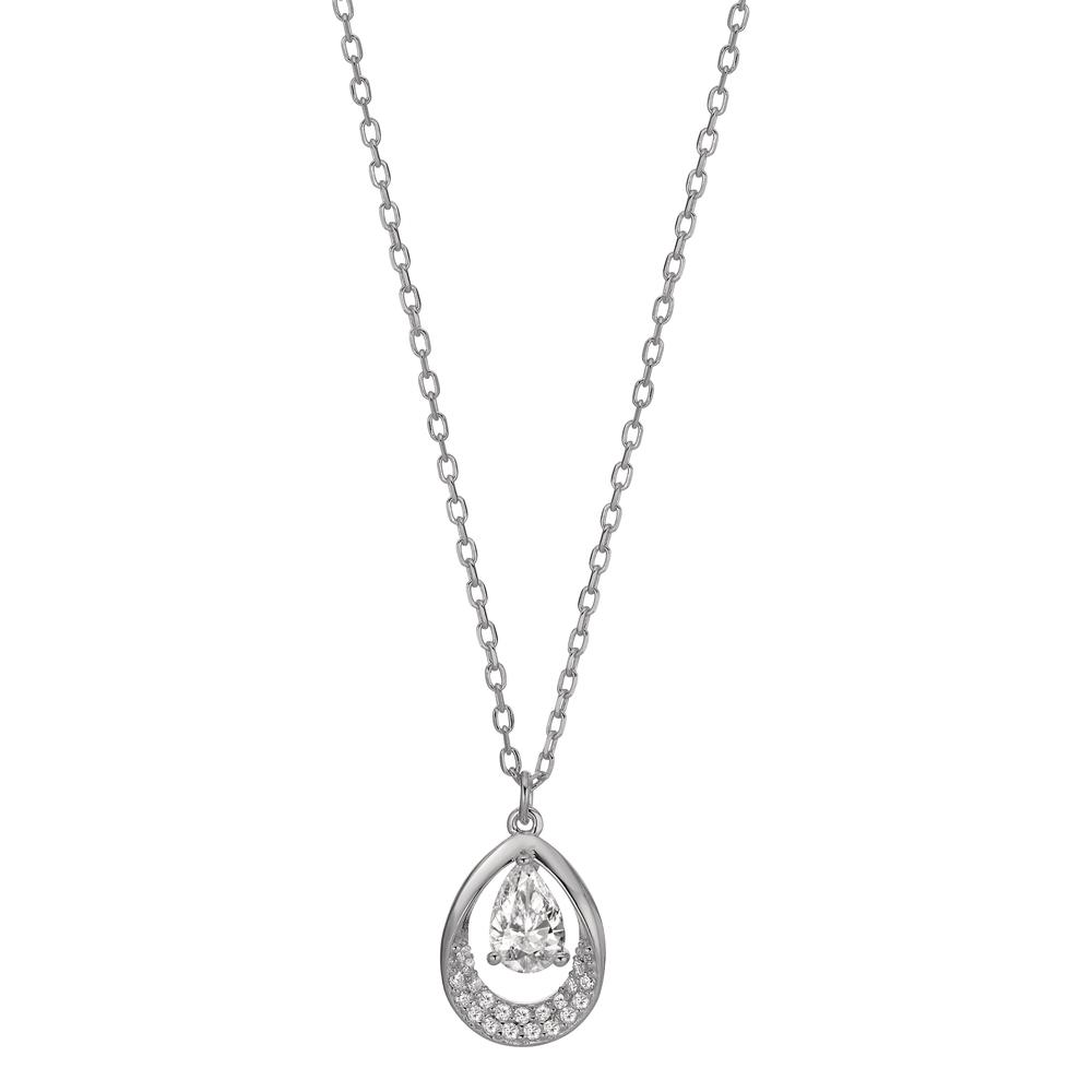 Collier Argent Zircone Rhodié 40-45 cm Ø9 mm-603306
