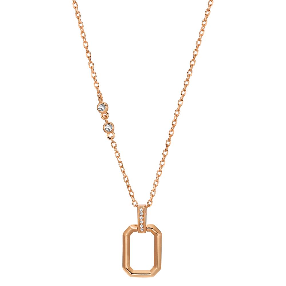 Collier Argent Zircone 8 Pierres jaune Plaqué or 40-45 cm-603316