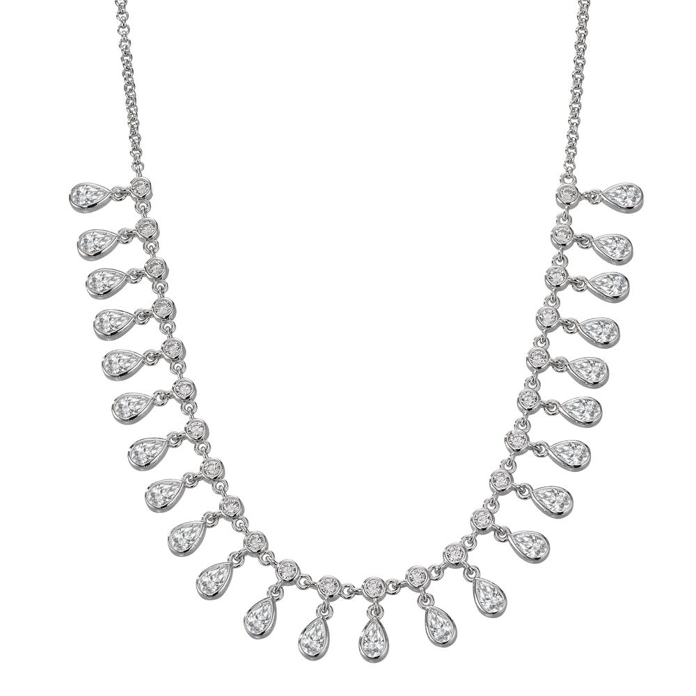 Collier Argent Zircone Rhodié 36-41 cm-603374