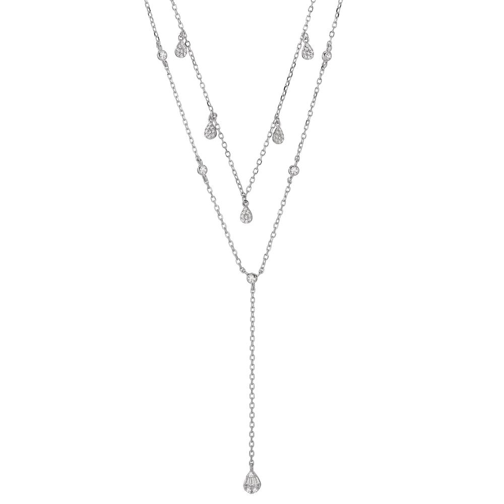 Collier Argent Zircone Rhodié 40-45 cm-603383