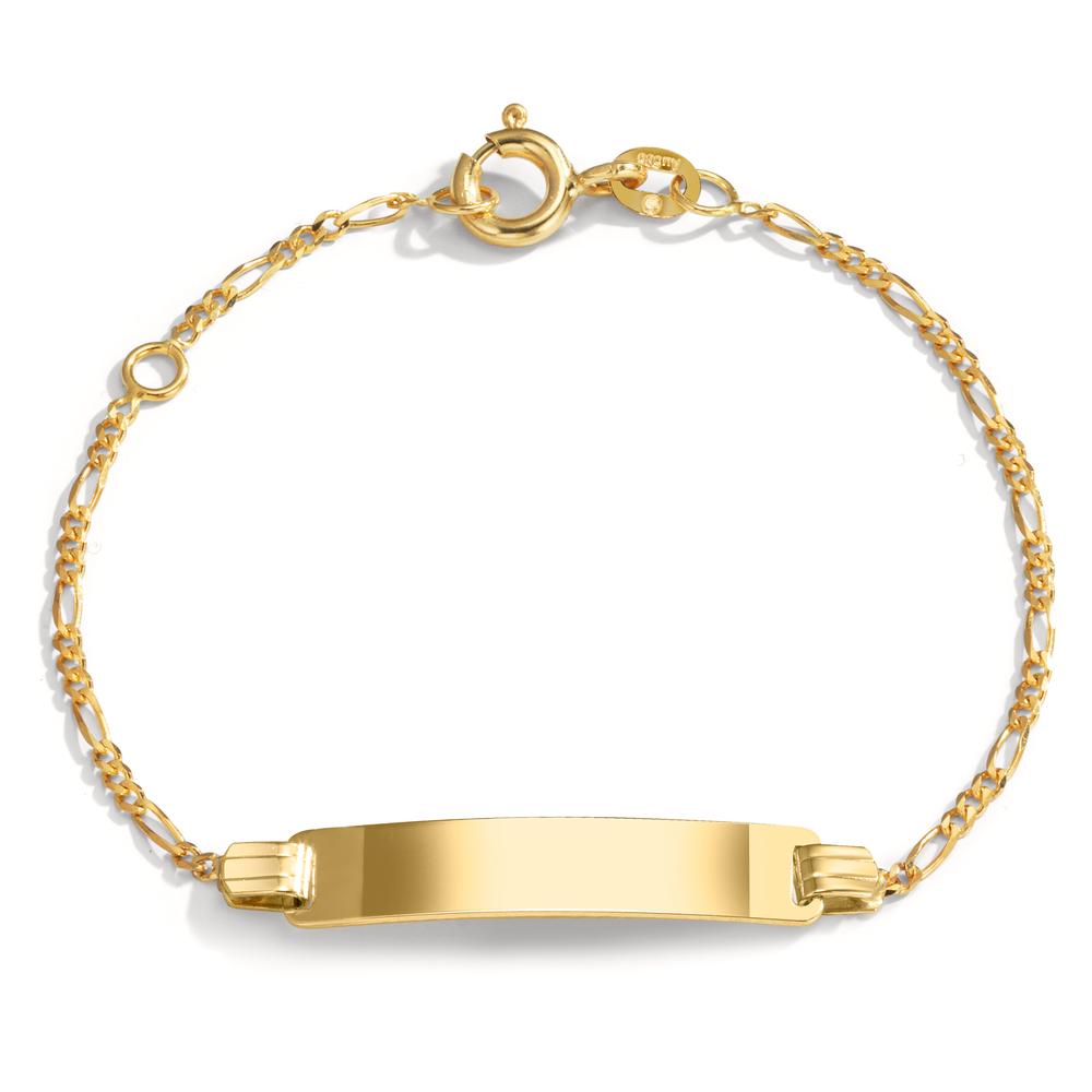 Gourmette avec gravure Or jaune 14K 12-14 cm-603515